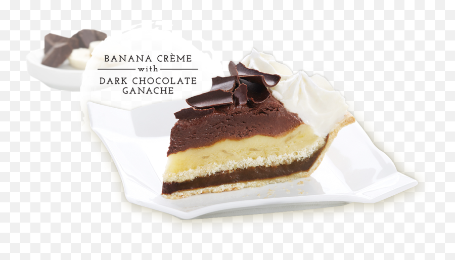 Download Hd Banana Creme With Dark Chocolate Ganache - Chocolate Png,Pie Png