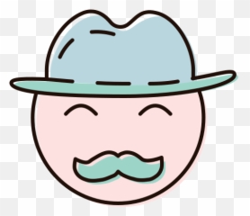 Hat Man Face People Consumer Free Icon Of Consumers Color - Happy png
