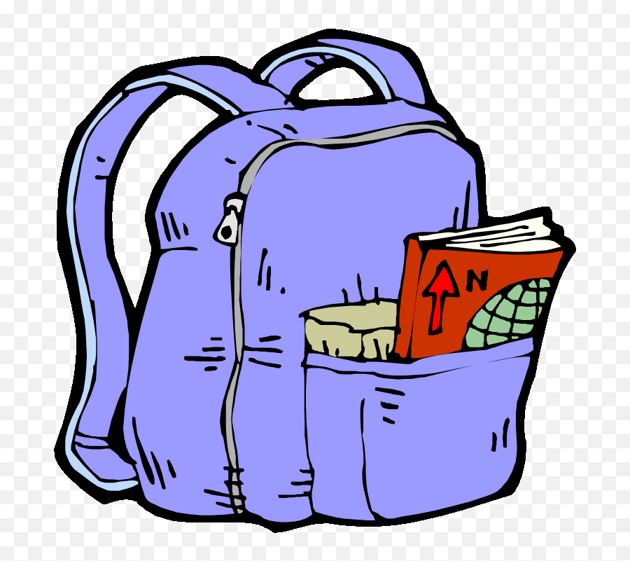 Backpacks Clipart - Clip Art Library Old School Bag Clipart Png,Icon ...