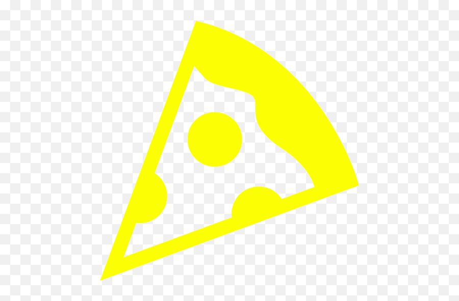Yellow Pizza 3 Icon - Free Yellow Food Icons Black And Pink Pizza Icon Png,Turbo Icon