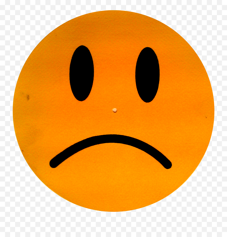Orange Sad Face Clip Art Png Image - Orange Sad Face Clipart,Sad Face Transparent