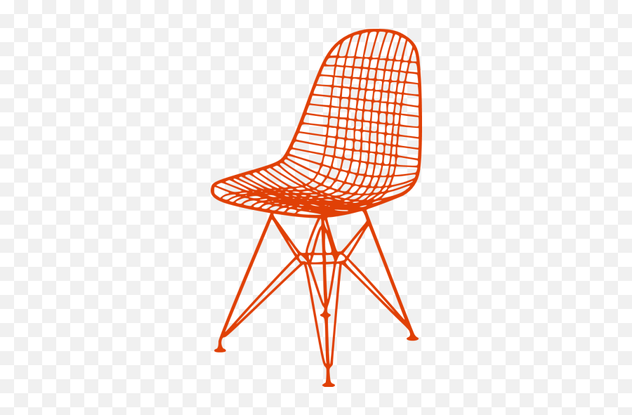 Soylent Red Chair Icon - Free Soylent Red Furniture Icons Wire Chair Png,Chairs Icon