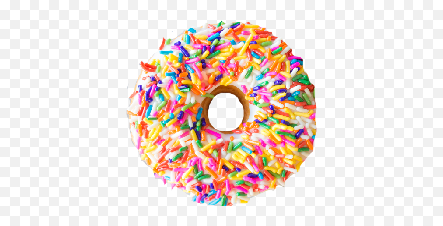 Vanilla Sprinkles - Donut With Lots Of Sprinkles Png,Sprinkle Png
