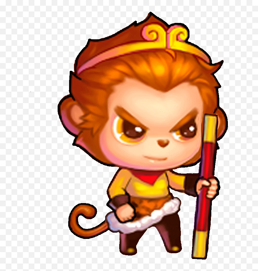 Krafterspace - Cartoon Monkey King Chibi Png,Monkey King Icon