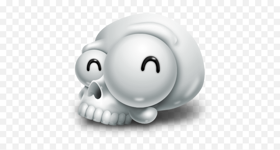 Funny Skull Smiling Icon Png Clipart Image Iconbugcom - White Funny Cartoon Skulls,Cartoon Skull Png