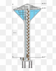 Allschwil Water Tower Cross - Wasserturm png