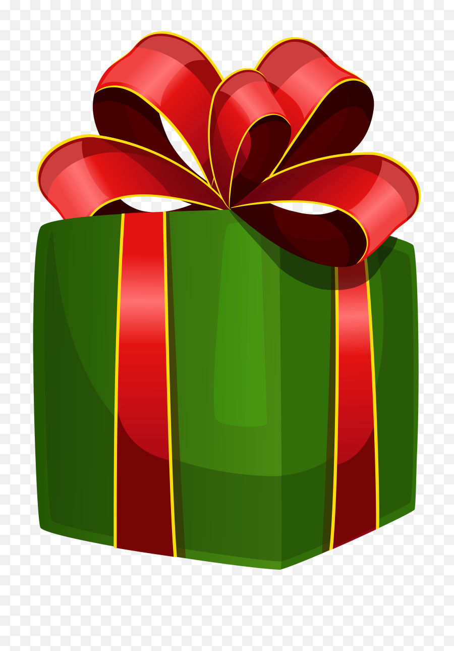 Green Gift Box Png Clipart - Christmas Gifts Clip Art,Gifts Png