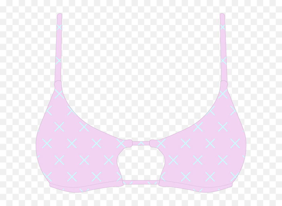 Pink Logo Print Loop Top Png Bra Icon
