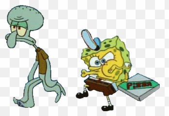 Transparent U2014 The Krusty Krab Pizza Song Squidward Ow - Spongebob Pizza Transparent png