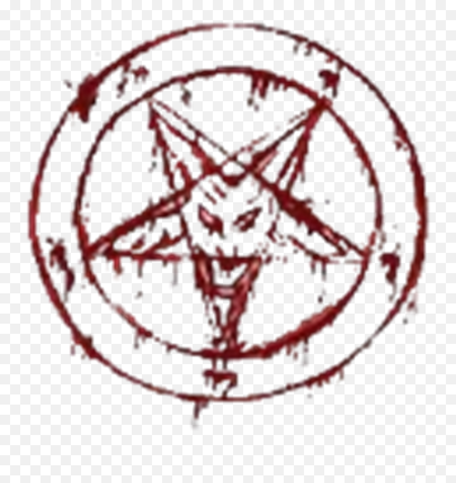 Red Devil Satan Pentagram 666 Blood - Satanic Pentagram Png,Pentagram Transparent