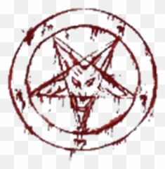 Red Devil Satan Pentagram 666 Blood - Satanic png