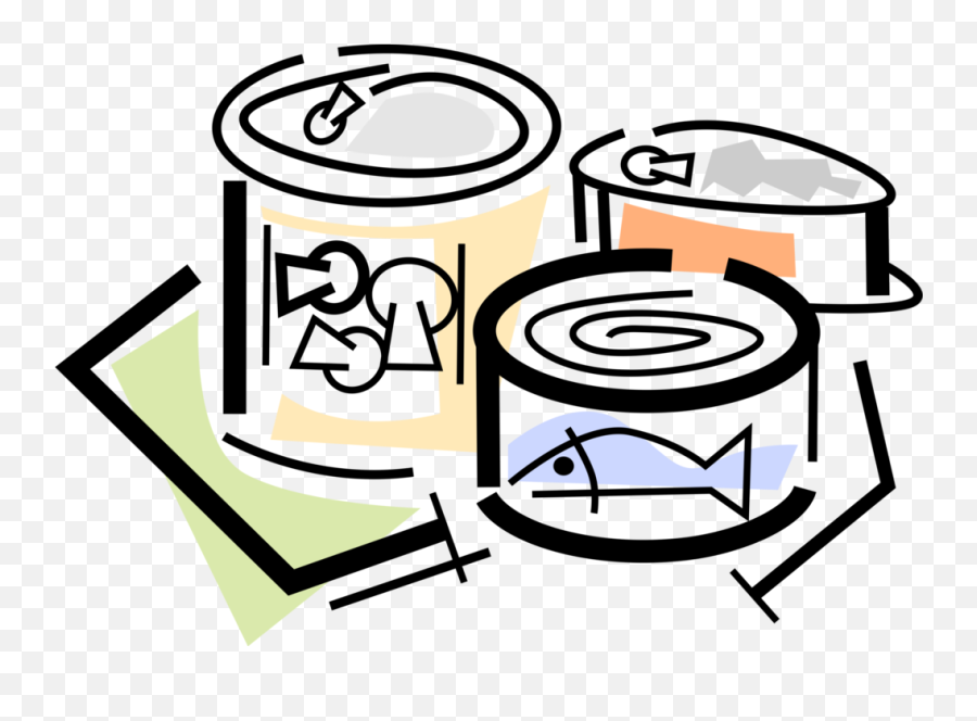 Download Vector Illustration Of Canned - Canned Goods Clipart Png,Canned Food Png
