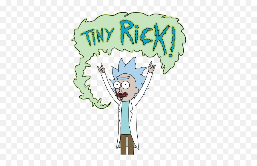 Download Rick Y Morty 1 Playera Hombre - Rick And Morty Tiny Rick Png,Rick Png