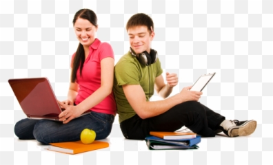 Students Learning Transparent Png - Students With Laptops Png,Students Png