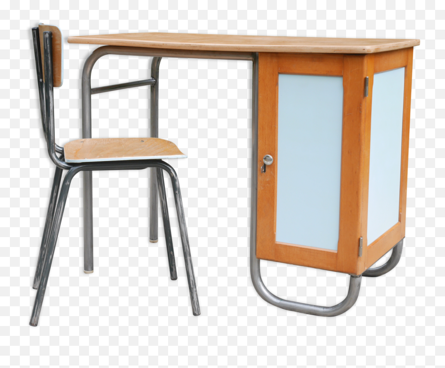 School Desk Chair Year 80 Selency - Chair Png,School Desk Png