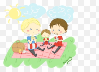 Cartoon Family Picnic Png - Picnic Png Cartoon,Picnic Png