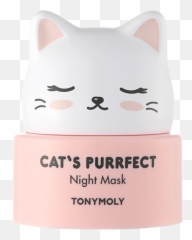Cat - Tony Moly Cats Purrfect Night Mask png