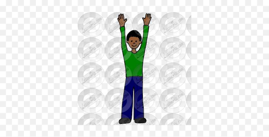 Lessonpix Mobile - Cartoon Png,Hands Up Png