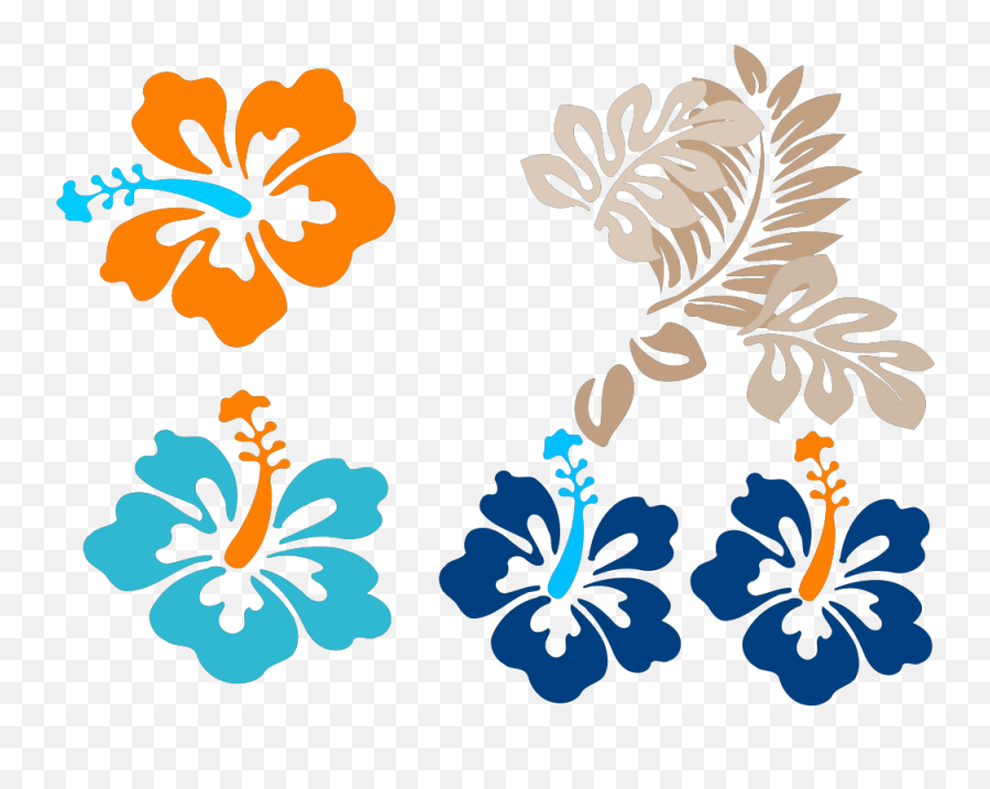 Tropical Flowers Svg Clip Arts Download - Download Clip Art Hibiscus Clipart Png,Flowers Clip Art Png