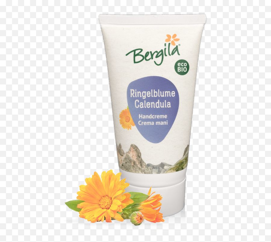 Marigold Hand Cream Bergila Organic 75 G - Cosmetics Sunscreen Png,Marigold Png