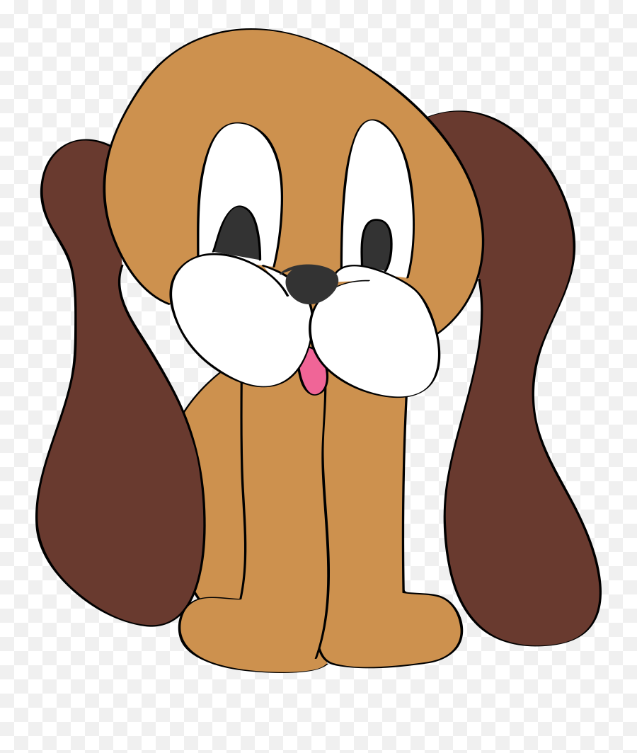 Dog Hound Cute - Long Ear Dog Cartoon Png,Dog Ears Png