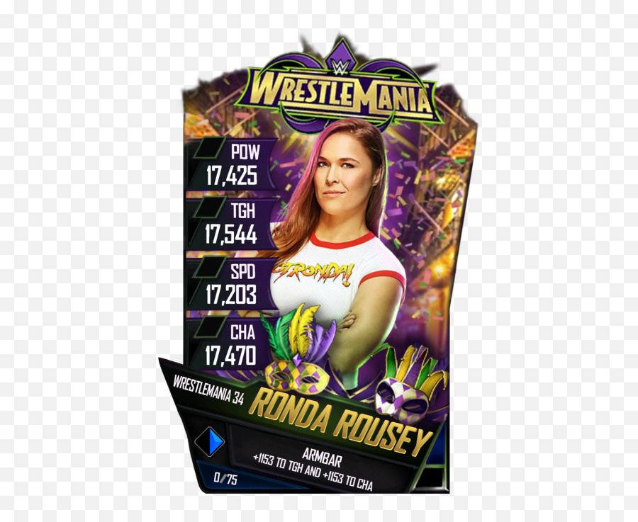 Ronda Rousey - Wwe Supercard Wrestlemania 34 Png,Ronda Rousey Png
