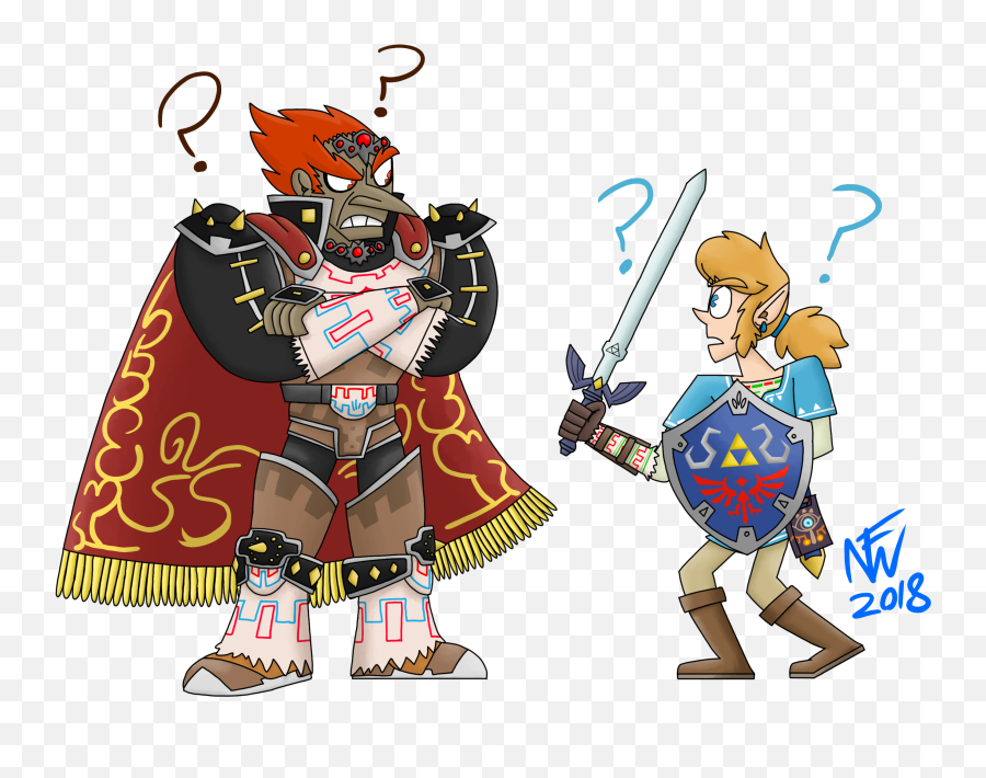 Ganondorf And Link Meet In Smash Bros Ultimate - By Noah Smash Bros Ganondorf Art Png,Ganon Png