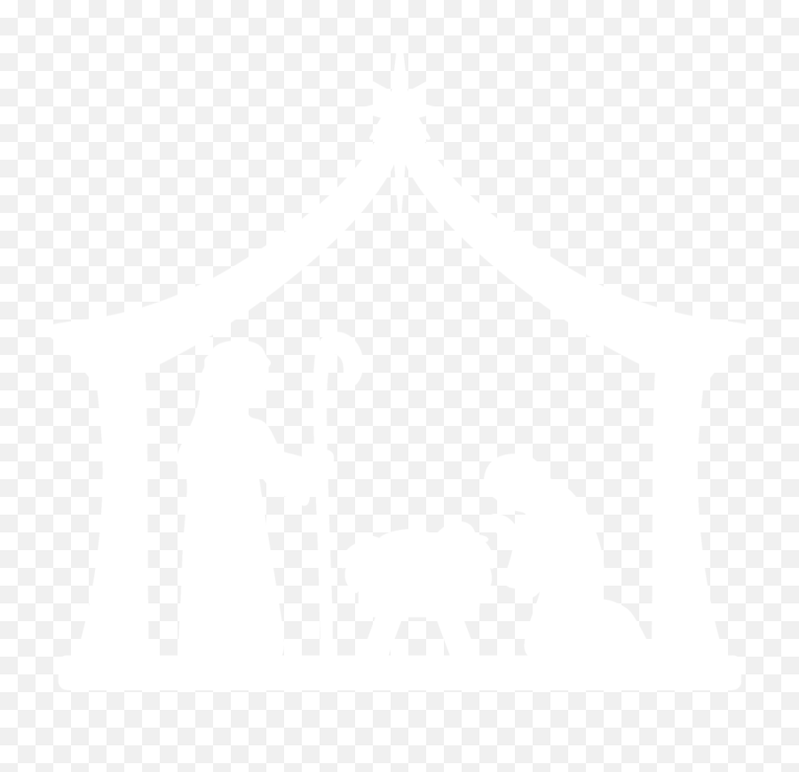 Free Nativity Silhouette Png Download - Nativity Scene White Silhouette,Nativity Png