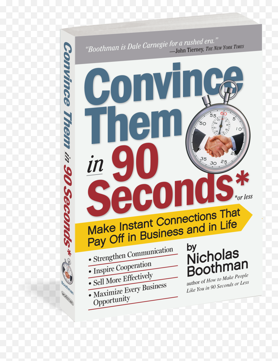 Download Hd Cover - Convince Them In 90 Seconds Transparent Vertical Png,Dale Like Png