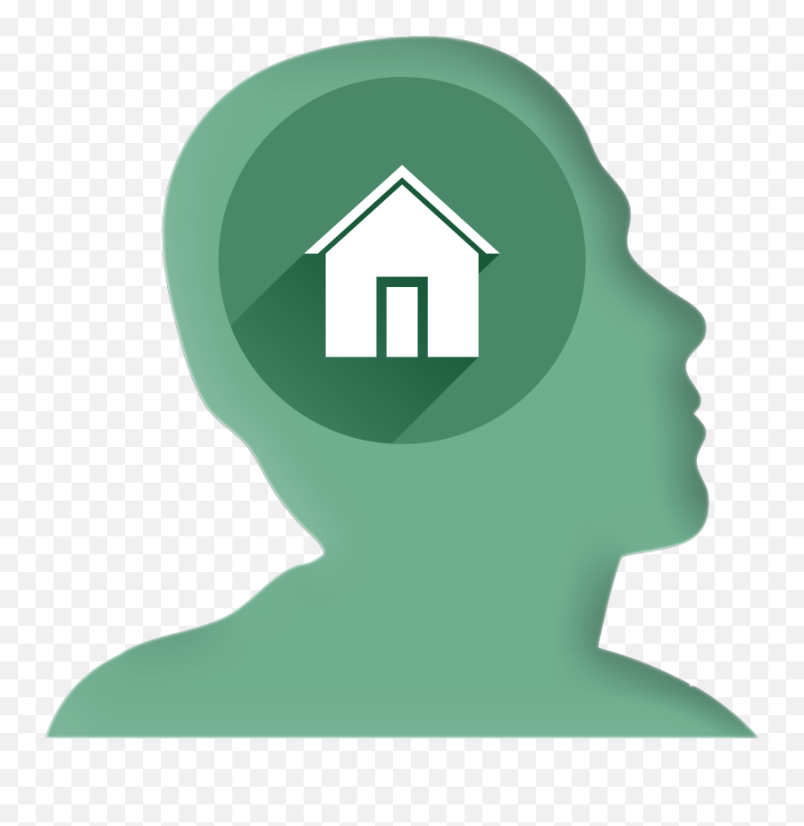 Home Internet Icon In Head Free Image - Blue Home Icon Png,Internet Icon Png