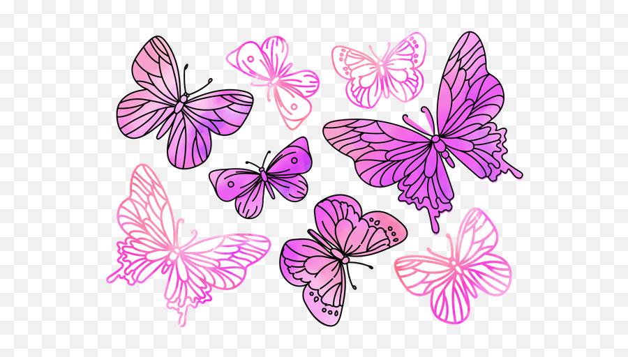 Premium Pink Butterflies Watercolor Summer Illustration Download In Png U0026 Vector Format - Girly,Pink Butterfly Png
