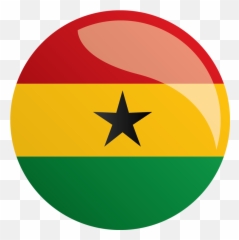 Ghana Flag Png Image With No Background - Ghana Flag Round Png,Ghana Flag Png