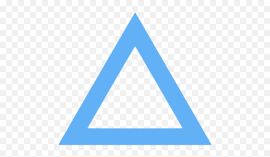 Tropical Blue Triangle Outline Icon - Vertical Png,Blue Triangle Logos