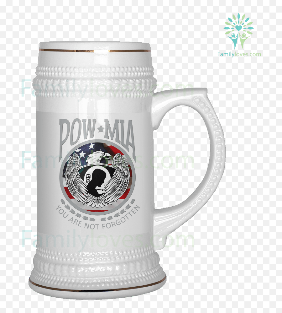 Pow Mia Beer Stein - All Men Must Drink Png,Pow Mia Logo