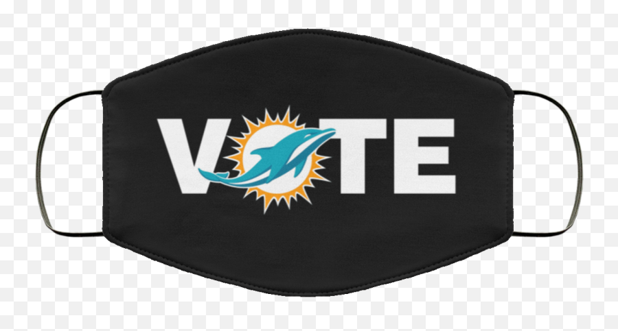 Miami Dolphins Vote Cloth Face Mask - Emblem Png,Miami Dolphins Logo Png
