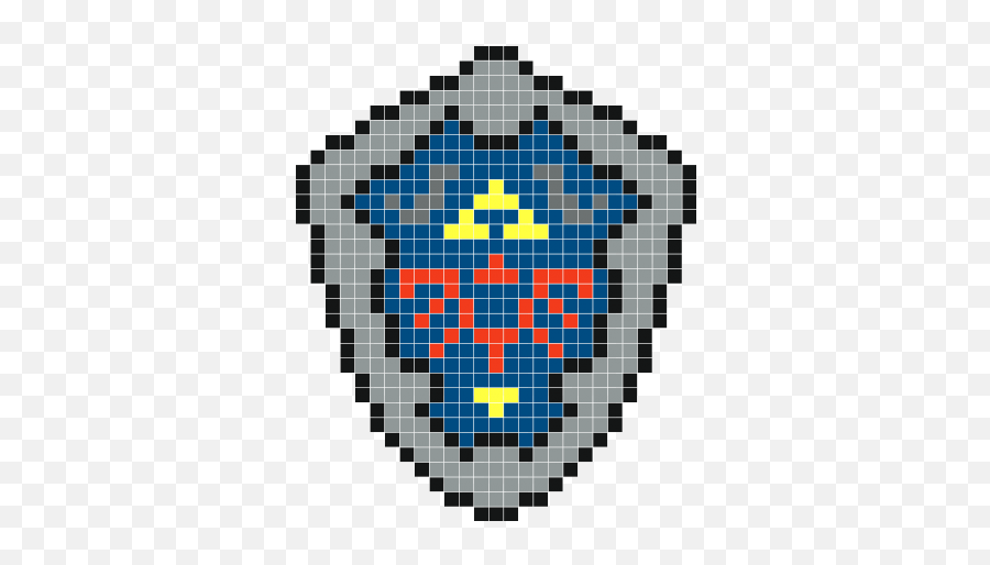 Armes - Wall Decals Stickaz Perler Bead Art Cross Ladybug Perler Bead Pattern Png,Hylian Shield Png