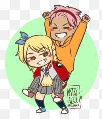 Lucy Lifting Natsu Clipart - Full Size 1592051 png