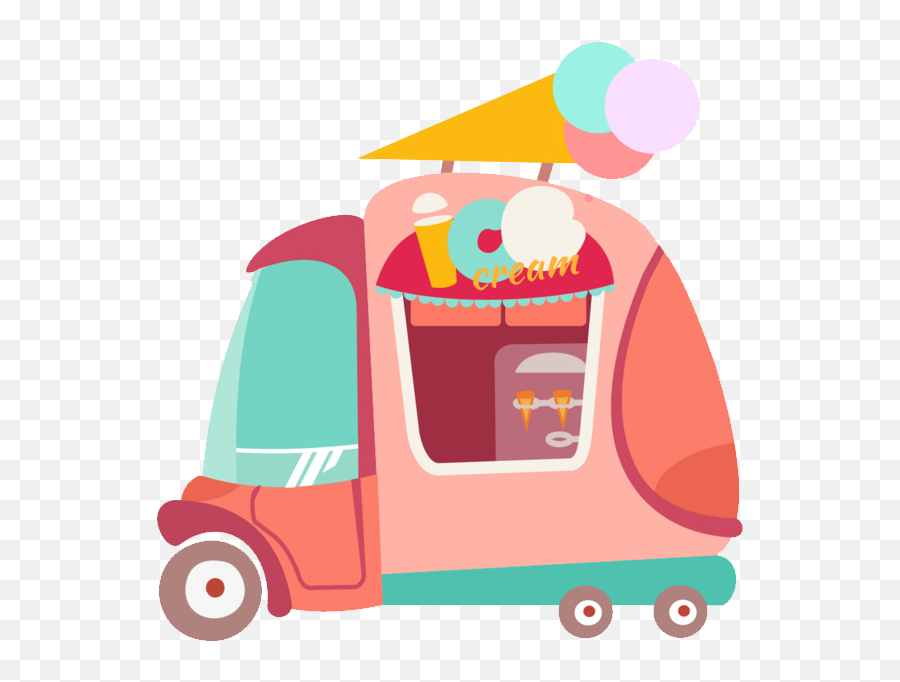 Ice Cream Van Clipart Car Cartoon Png Truck