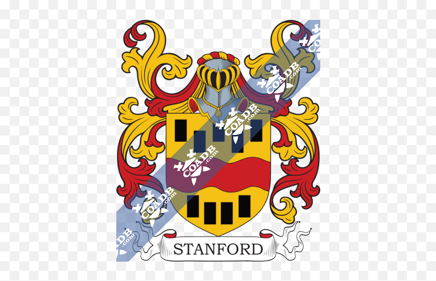 Stanford Family Crest Coat Of Arms And Name History - Ramos Coat Of Arms Png,Stanford Logo Transparent