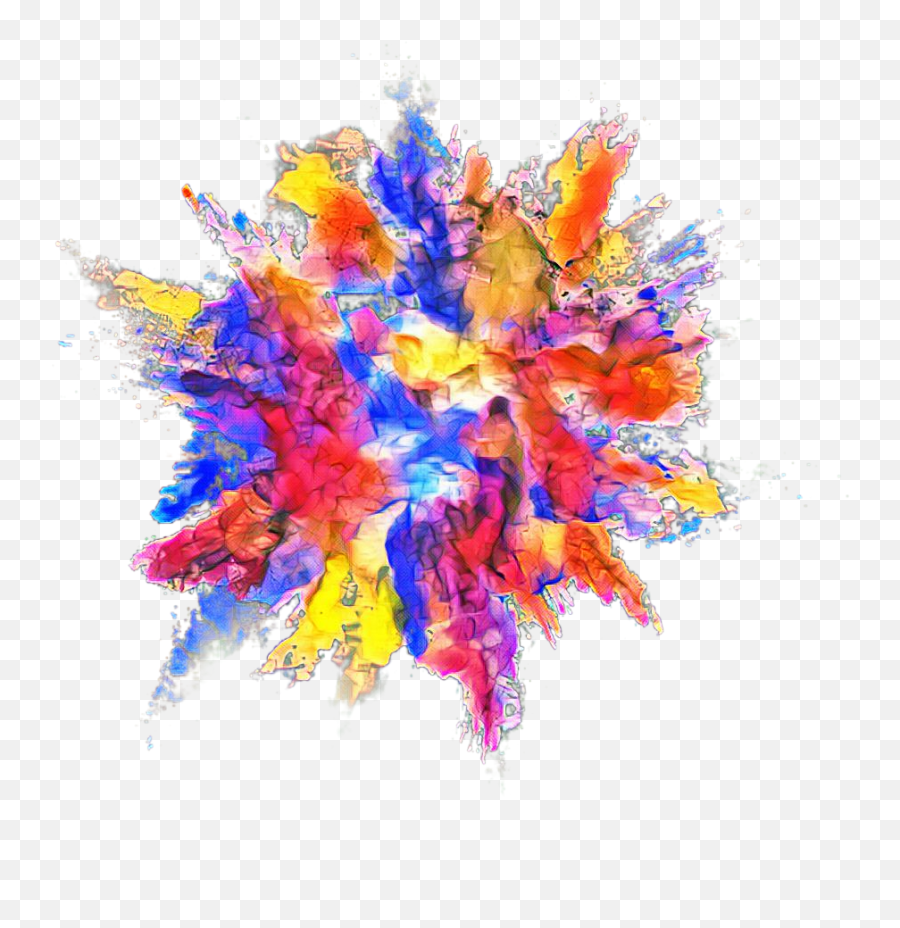 Download Explosion Color Powder Dust - Color Powder Colorful Powder Explosion Png,Explosion Png