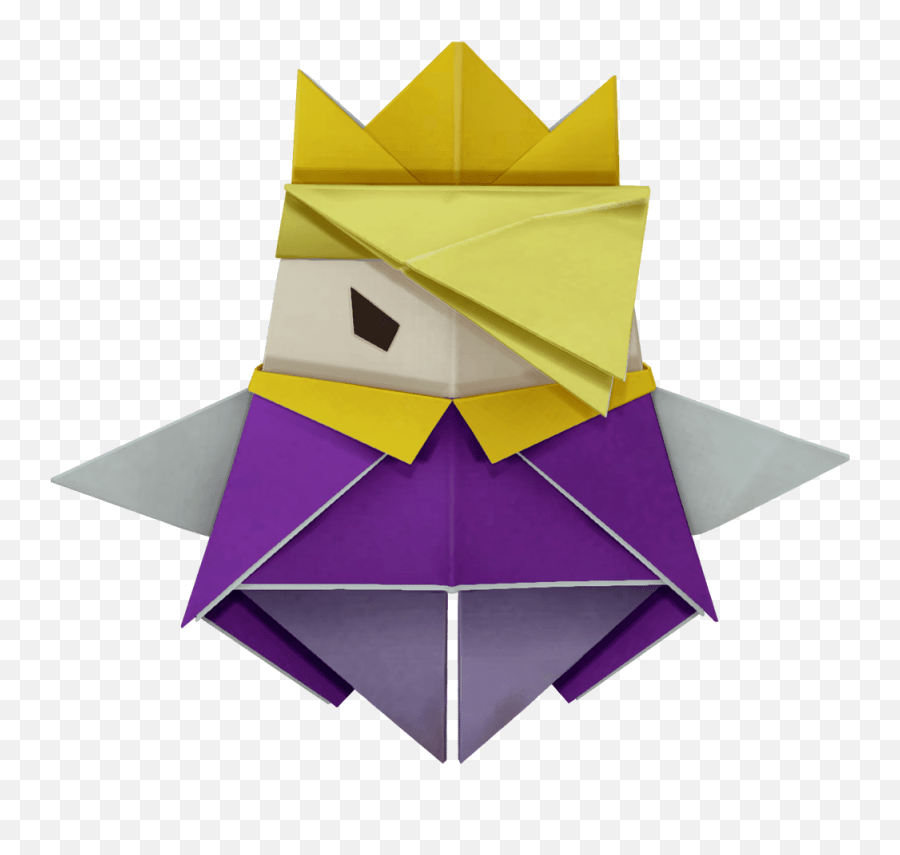 King Olly - Paper Mario Origami King Olly Png,Folded Paper Png