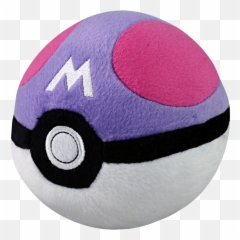 Download Pokemon - Soft Poke Ball Master Ball Full Size Master Ball Plush Png,Poke Ball Png