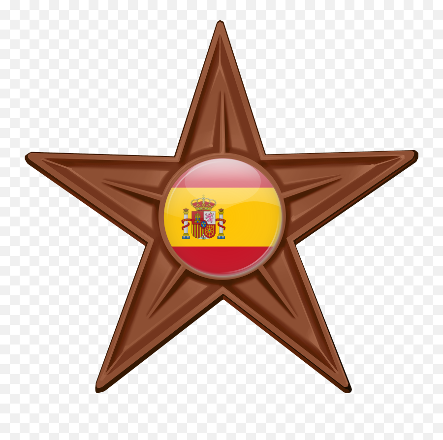 Filebarnstar Hires With Spain Flag Iconpng - Wikimedia Commons Christian Png,Barn Icon Png