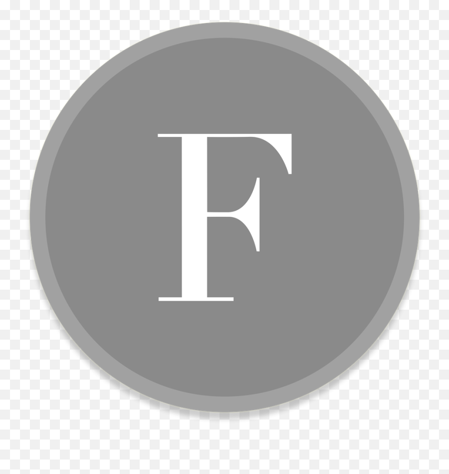 Fontbook Icon - Dot Png,Flat Icon Button