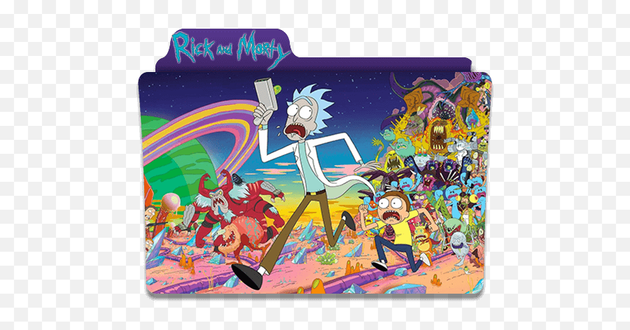 Rick And Morty Folder Icon - Rick And Morty Season 4 Folder Icon Png,Rick And Morty Png