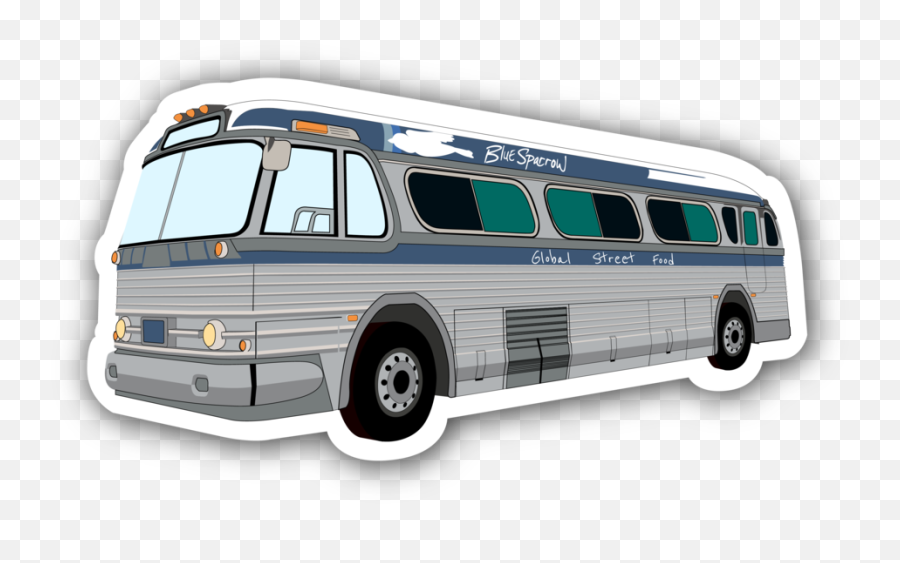 Food Bus U2014 Blue Sparrow - Png Bus Image Drawing,Bus Transparent