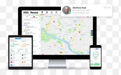 Gps Fleet Tracking Software System Verizon Connect Png