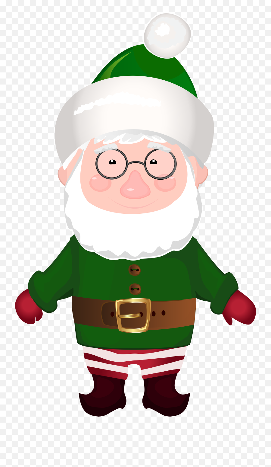 Free Black Santa Png Download Clip Art - Green Santa Claus Png Transparent,Santa Png