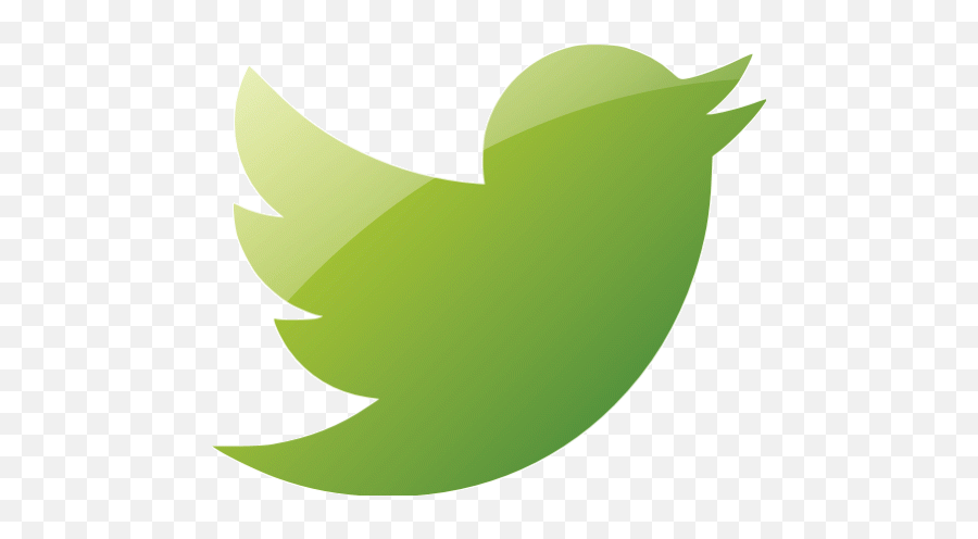 Web 2 Green Twitter Icon - Free Web 2 Green Social Icons Transparent Orange Twitter Logo Png,Size Of Twitter Icon
