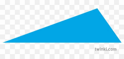 Scalene Triangle Blue Illustration - png